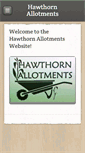 Mobile Screenshot of hawthornallotments.co.uk